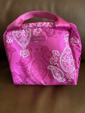 Vera Bradley Hot Pink Paisley Cosmetic Case